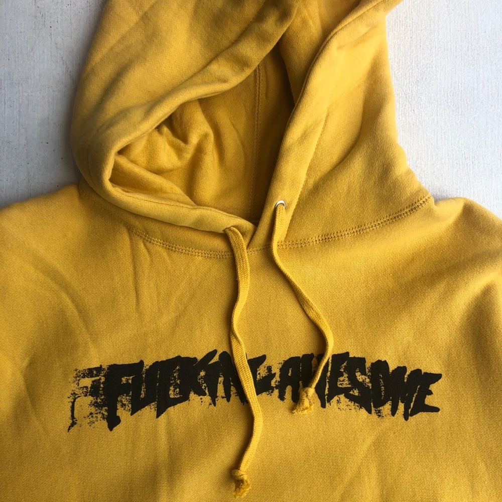 NEW* Fucking Awesome Stamp Sweatshirt - Mustard
